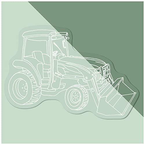 Kleine 100mm 'Traktor' Wiederverwendbarer Durchsichtiger Statischer Fensteraufkleber/Aufkleber (WC00048139) von Azeeda