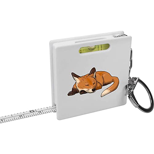 'Schlafender Fuchs' Schlüsselring-Maßband/Wasserwaage (KM00029128) von Azeeda