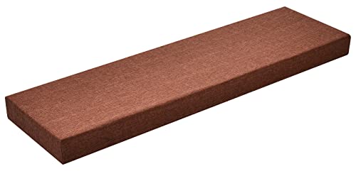 Azincoer Bankauflage Bankkissen Sitzkissen Personalisiertes Dicker Schaum Langes Stuhlkissen Sofaauflagen Bankpolster Draußen/Drinnen Terrassenmöbel (Color : Braun, Größe : 40 x 40 x 5 cm) von Azincoer