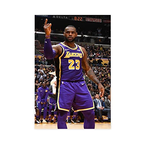 Azizat Athletic Star LeBron James Poster 54 Leinwand Poster Wandkunst Dekor Druck Bild Gemälde für Wohnzimmer Schlafzimmer Dekoration 40 x 60 cm von Azizat