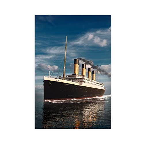 Azizat Filmposter Titanic, 2 Leinwand, Schlafzimmer, Dekoration, Sport, Landschaft, Büro, Raumdekoration, Geschenk, 30 x 45 cm von Azizat