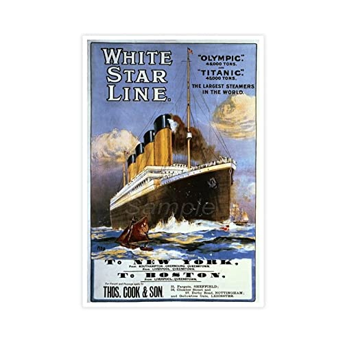 Azizat Filmposter Titanic 19 Leinwand Poster Schlafzimmer Dekor Sport Landschaft Büro Zimmer Dekor Geschenk 30 x 45 cm von Azizat