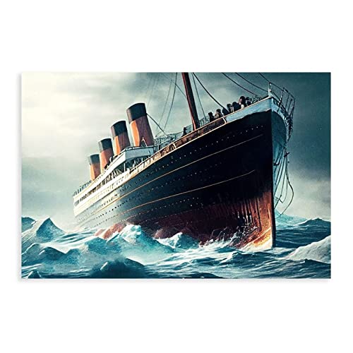 Azizat Filmposter Titanic 25 Leinwand Poster Schlafzimmer Dekor Sport Landschaft Büro Zimmer Dekor Geschenk 30 x 45 cm von Azizat