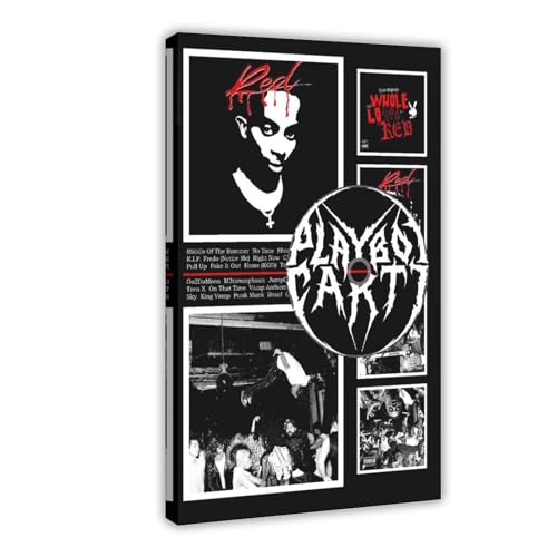 Azizat Playboi Carti Die Lit Album Cover Poster 1 Leinwand Poster Wandkunst Dekor Druck Bild Gemälde für Wohnzimmer Schlafzimmer Dekoration 40 x 60 cm von Azizat