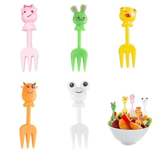 Azlanway Tiere Obstgabeln aus Kunststoff, 60 Stück Wiederverwendbar Bento Picks für Kinder, Food Picks Plastik Gabeln für Lunchbox Party Nachmittagstee und Geburtstagsfeier Azlanway Tiere Obstgabeln aus Kunststoff, 60 Stück Wiederverwendbar Bento Picks für Kinder, Food Picks Plastik Gabeln für Lunchbox Party Nachmittagstee und Geburtstagsfeier von Azlanway