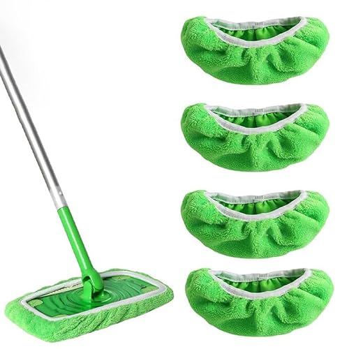 Azlanway Tücher Wiederverwendbare, 4 Stück Bodentücher für Swiffer Sweeper Mop, 25,5 x 11,5 cm Waschbare Mopptücher für Nass & Trockengebrauch für Hartböden & Fliesen Azlanway Tücher Wiederverwendbare, 4 Stück Bodentücher für Swiffer Sweeper Mop, 25,5 x 11,5 cm Waschbare Mopptücher für Nass & Trockengebrauch für Hartböden & Fliesen von Azlanway