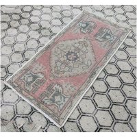 Handgewebter Vintage Oushak Teppich Handgewebte Matte von Azmist