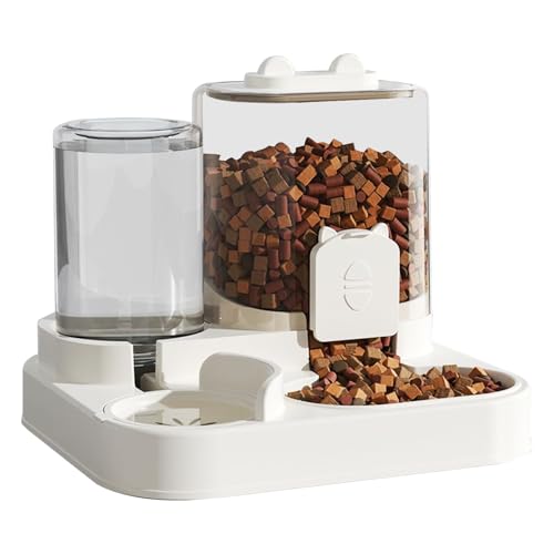 Automatischer Haustier Trinkbrunnen - Katze Hund Futterautomat Mit Wasserspender,1800ml Abnehmbarer Futternapf Mit Trinkschale Für Kleine Und Mittelgroße Rassen Innenbereich Automatischer Haustier Trinkbrunnen - Katze Hund Futterautomat Mit Wasserspender,1800ml Abnehmbarer Futternapf Mit Trinkschale Für Kleine Und Mittelgroße Rassen Innenbereich von Aznever