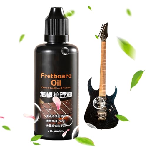 Aznever Gitarrengriffbrettöl | Zitronenöl-Pflege für Griffbrett | Anti-Trocknungs-Griffbrettpflege, Reinigungs- und Polierzubehör für Griffbrett und Gitarrenkörper von Aznever