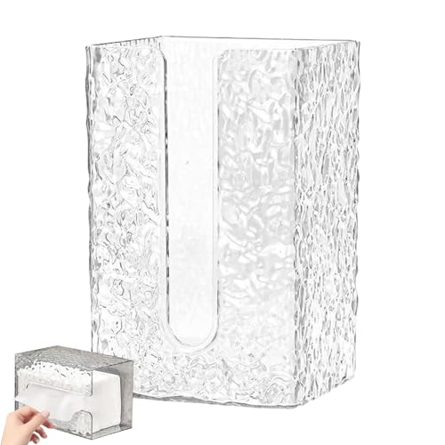 Aznever Kosmetiktuchspender zur Wandmontage | Taschentuchbox-Abdeckung im Wasser- -Stil,Modischer, kreativer, transparenter, an der Wand montierter Taschentuchbox-Spender für den Schreibtisch Aznever Kosmetiktuchspender zur Wandmontage | Taschentuchbox-Abdeckung im Wasser- -Stil,Modischer, kreativer, transparenter, an der Wand montierter Taschentuchbox-Spender für den Schreibtisch von Aznever