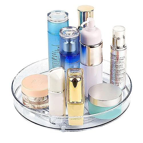 Aznever Plattenspieler-Schrank-Organizer, Drehbares Acrylregal für die Küche, Rotierendes Gewürzregal, drehbarer Organizer, drehbarer Drehteller-Organizer für Gewürzgläser, Snacks, Getränke von Aznever