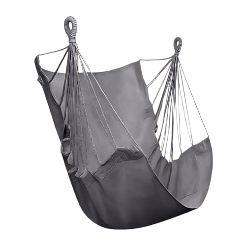 Aznever Schaukelstuhl | Gartenmöbel Schaukelstuhl Für Bäume | Bequemer und entspannender Sitz mit max. 150kg Tragkraft für Innenbereich Terrasse Schlafsaal Camping Garten von Aznever