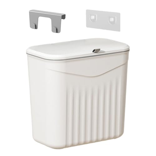 Aznever Wandmontierter Mülleimer - Wandmontierter Mülleimer Mit Deckel - Ordnungssystem Für Wohnung Home Office Unter Schrank Wäscheraum von Aznever