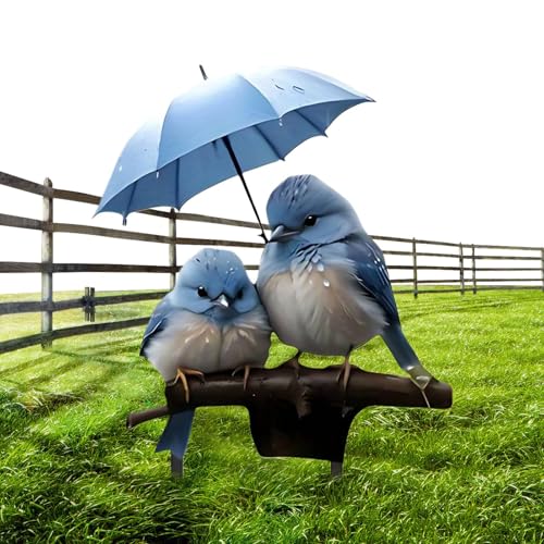Bodenpflöcke - Vogel Mit Regenschirm Acryl Gartenstab 2D Flach - Kunstdekorationsstäbe mit Spitzen und Einsätzen als Schilder für Landschaftsgestaltung Blumenbeete Terrasse Rasen Weg im Bodenpflöcke - Vogel Mit Regenschirm Acryl Gartenstab 2D Flach - Kunstdekorationsstäbe mit Spitzen und Einsätzen als Schilder für Landschaftsgestaltung Blumenbeete Terrasse Rasen Weg im von Aznever