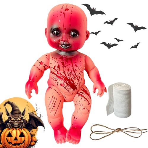 Gruselige Puppe,Unheimliche Babypuppe Halloween-Dekoration | Für Innen Außen Haus Garten Party Geisterhaus Dekoration Gruselige Puppe,Unheimliche Babypuppe Halloween-Dekoration | Für Innen Außen Haus Garten Party Geisterhaus Dekoration von Aznever