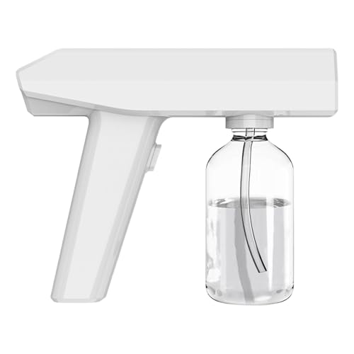 Haushaltsatomizer, Atomizer Sprayer Handheld,250 ml Handheld -Nebelspray -Atomizer wiederaufladbar | Haus- und Auto-Reinigungsstaubentfernung Sprühung mit blauem Licht für Kleidung, Teppiche von Aznever