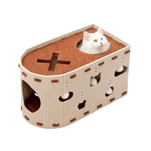 Katzenhaus | Katzenliege Filz Kratzhaus - Möbelschützer Versteck Höhle Wohnung Für Zimmer Wohnbereich Schlafzimmer Katzenhaus | Katzenliege Filz Kratzhaus - Möbelschützer Versteck Höhle Wohnung Für Zimmer Wohnbereich Schlafzimmer von Aznever