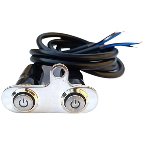 Motorrad Lenker Bedieneinheit - Lenker Scheinwerfer Rücklicht Taster,Multifunktionaler Fahrlichtregler Zubehör für Anfänger bis Profis Motorrad Lenker Bedieneinheit - Lenker Scheinwerfer Rücklicht Taster,Multifunktionaler Fahrlichtregler Zubehör für Anfänger bis Profis von Aznever
