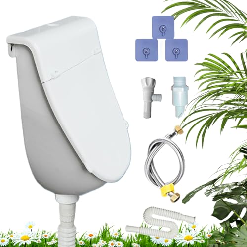 Outdoor Urinal | Urinableiter,Wandmontierter Urinableiter Separator Geruchloses Toilettenbecken Mit Deckel Für Männer Zuhause Wohnheim Outdoor Urinal | Urinableiter,Wandmontierter Urinableiter Separator Geruchloses Toilettenbecken Mit Deckel Für Männer Zuhause Wohnheim von Aznever