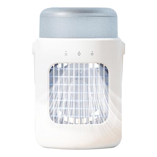 Persönlicher Luftkühler,Tragbarer Ventilator Klimaanlage - Wiederaufladbarer Luftbefeuchter Mit 7 Farblicht Für Zuhause Büro Camping von Aznever