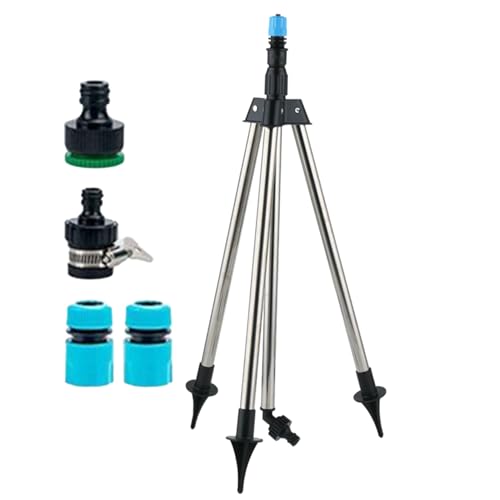 Rasen Tripod Sprinkler,Bewegliches Stativ Sprinkler 360 Grad - Teleskop Bewässerungsausrüstung Gießwerkzeug Für Garten Hof Parks Großflächige Bewässerung von Aznever