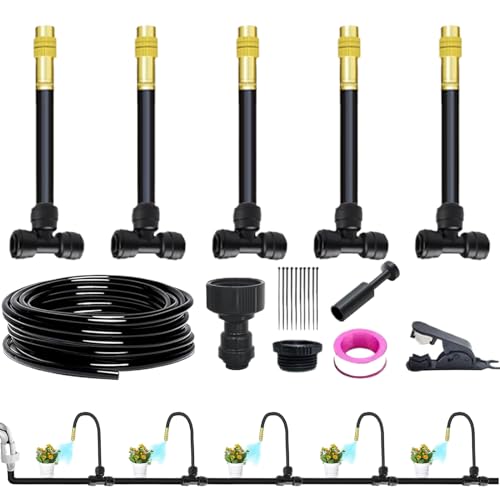 Tropfsystem Für Garten - Gartenbewässerungssystem Mit Tropf-Kit,Automatische Bewässerungsanlage Für Rasen Terrasse Mit Sprinkler Und Sprühsystem Als von Aznever