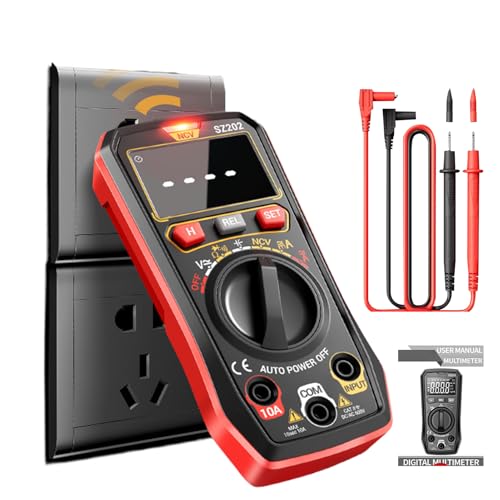 Voltmeter Multimeter | Haushalts-Elektro Multimeter Spannungsprüfer | Kompaktes Vielseitiges Haushalts-Messgerät Für Erwachsene, Experten & Einsteiger von Aznever