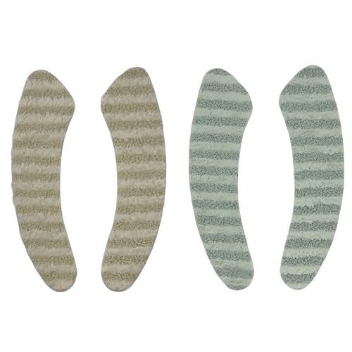 Azragon WC-Sitzbezüge, wärmer, weiches Set mit Deckelheber, universell passend für alle gängigen WC-Sitze, Anti-Rutsch & warmes Design (Beige und Grün) von Azragon