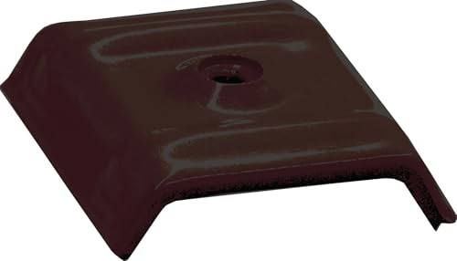 Dachplatten Kalotten für Trapezblech 26-49 Farbe RAL 8017 | Aluminium + EPDM | 100 Stück von Aztec International