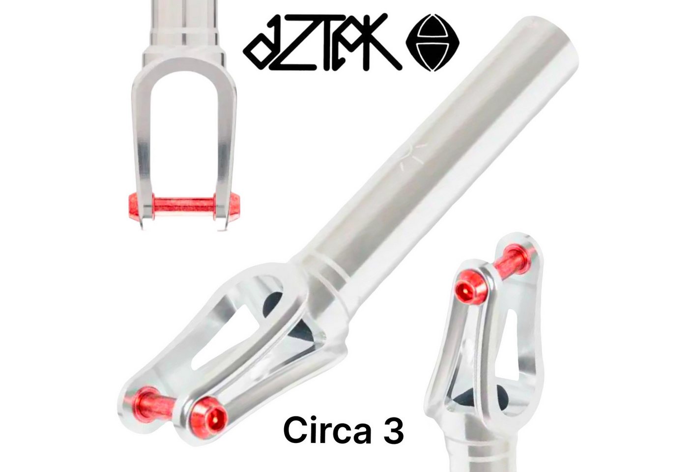 Aztek Stuntscooter Aztek Circa 3 Stunt-Scooter Gabel 157gr SCS Silber von Aztek
