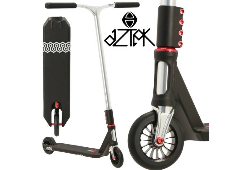 Aztek Stuntscooter Aztek Corsa Complete Stunt Scooter H=85cm Schwarz/Silber von Aztek