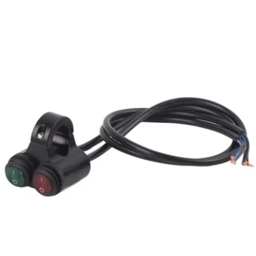 Azull 22mm Universal Motorrad Lenker Scheinwerfer Bremse Nebelscheinwerfer Hupe Dual Control Button für Switch D von Azull