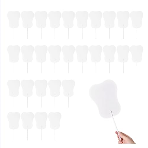 Azull 30-Teiliges Handfächer-Set Inklusive Blankem Fächergriff, Bastelstäbe, Kirchenfächer für Heimwerker, Basteln, Malen, Hand-Salon Azull 30-Teiliges Handfächer-Set Inklusive Blankem Fächergriff, Bastelstäbe, Kirchenfächer für Heimwerker, Basteln, Malen, Hand-Salon von Azull