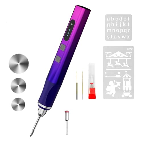 Azull Gravierstift 3-Gang & Rotierender Kabelloser Gravierer mit 37 Bits zum Gravieren Von Schmuck von Azull
