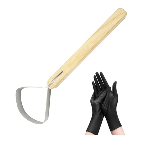 Azull Schabemesser f¨¹r Felle Schaberfleischmesser Gerbereizubeh?r Lederherstellungswerkzeuge Pelzbekleidungsverarbeitung von Azull