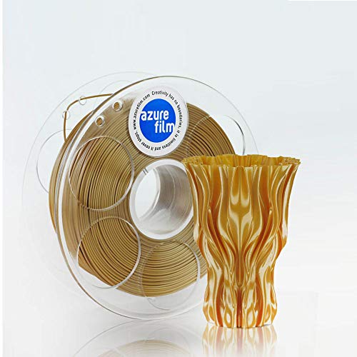 AzureFilm 3D 3D Silk Sand Filament für professionelle 3D-Drucker 1,75 mm unentbehrliches 3D-Druckzubehör hohe Maßgenauigkeit +/- 0,02 mm, 1 kg Spule FL171-1015 von AzureFilm 3D