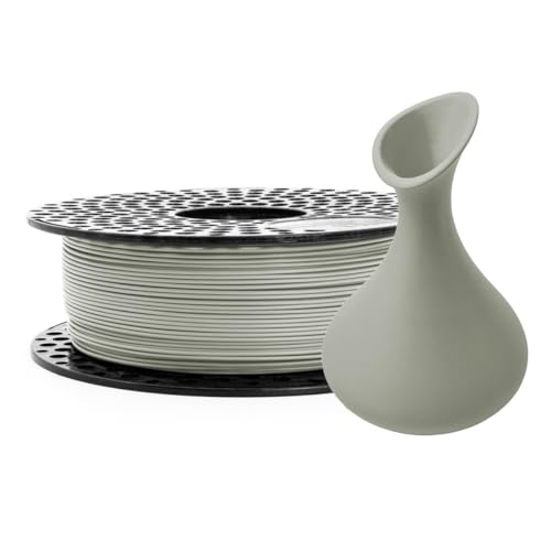 AzureFilm PLA Matte HS 1,75 mm 3D-Drucker-Filament, 1-kg-Spule, Hohe Geschwindigkeit, Ultra-mattes Finish, Einfaches Drucken, PLA-Filament, Für Hochgeschwindigkeitsdrucker (Sage, 1kg) von AzureFilm 3D