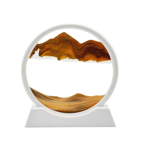 AzureLeap Dynamische 3D-Sandkunst, flüssige Bewegung, bewegliches Sandkunstbild, rundes Glas, 3D-Tiefsee-Sandlandschaft in Bewegung, Anzeige fließender Sandrahmen, entspannender Desktop, Zuhause, Büro AzureLeap Dynamische 3D-Sandkunst, flüssige Bewegung, bewegliches Sandkunstbild, rundes Glas, 3D-Tiefsee-Sandlandschaft in Bewegung, Anzeige fließender Sandrahmen, entspannender Desktop, Zuhause, Büro von AzureLeap