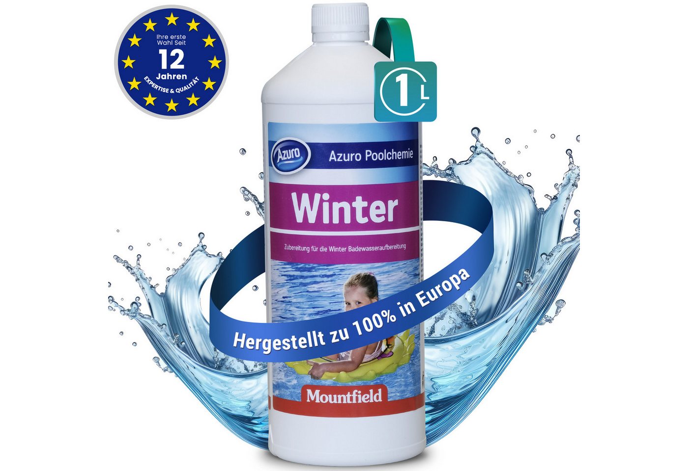 Azuro Poolpflege Winter Winterschutzmittel für Pool 1L/3L, Verhindert Kalkablagerungen & Erleichtert die Reinigung im Frühjahr Azuro Poolpflege Winter Winterschutzmittel für Pool 1L/3L, Verhindert Kalkablagerungen & Erleichtert die Reinigung im Frühjahr von Azuro