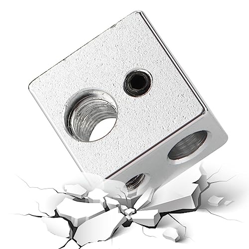 Azusumi 20 X 20 X 13 Mm Aluminium MK10 Extruder Hotend Heizblock M7 Gewinde Heatbreak für 3D-Drucker von Azusumi