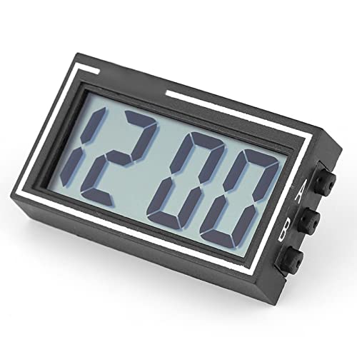 Azusumi Auto-Armaturenbrett, Schreibtisch, Digitaluhr, Uhrzeit, Datum, LCD-Bildschirm, Selbstklebende Halterung von Azusumi