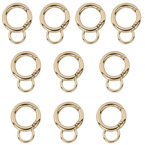 10pcs Carabiner Haken Metall Spring Clip Keyrings Schnalle Keychain Clip Für Handtasche Griffschlüsselschlüsselhäftchen Schmuck Schmuck von Azxcvbnm