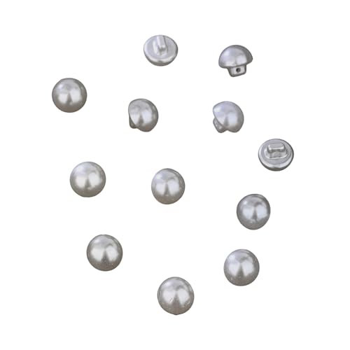 12 PCs Pilzknöpfe Imitation Perlen Runden Nähknopf Für Kleiderkleidung Und Handwerk Pilz Für Kleiderkleidung Und Handwerk von Azxcvbnm
