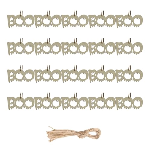 20pcs Handgefertigtes Holz Hängend Halloweens Dekorationen Easy Assembly Urlaubshandwerksprojekt Für Kinder Erwachsene Holz Halloweens Dekoration von Azxcvbnm
