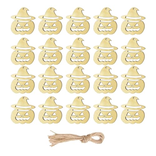 20pcs Handgefertigtes Holz Hängend Halloweens Dekorationen Easy Assembly Urlaubshandwerksprojekt Für Kinder Erwachsene Holz Halloweens Dekoration von Azxcvbnm