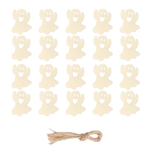 20pcs Handgefertigtes Holz Hängend Halloweens Dekorationen Easy Assembly Urlaubshandwerksprojekt Für Kinder Erwachsene Holz Halloweens Dekoration von Azxcvbnm