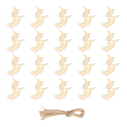 20pcs Handgefertigtes Holz Hängend Halloweens Dekorationen Easy Assembly Urlaubshandwerksprojekt Für Kinder Erwachsene Holz Halloweens Dekoration von Azxcvbnm
