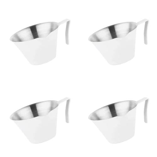 4pcs Edelstahl Kaffee Messung Tasse Kaffeextraktion Tasse Mit Abgestuften Verdickten Exquisite Unzen Kaffeetasse von Azxcvbnm