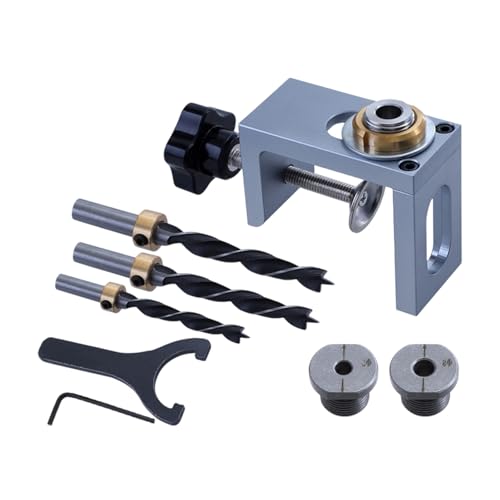 Aluminiumlegierung Holzdübel Bohrassistent Tool Press Aktiviertem Mechanismus Für Schranktürgelenke Kompakte Holzbearbeitung Hilfsmittel Haltbarer Aluminiumbohrvorlage von Azxcvbnm