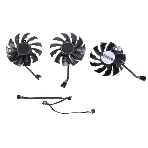 Azxcvbnm 3PCS PLA09215S12H 82mm 4Pin Kühler Lüfter Easy Installation Wärmemanagement Kühlung Lüftermanagement Für 2080 Grafikkarte von Azxcvbnm